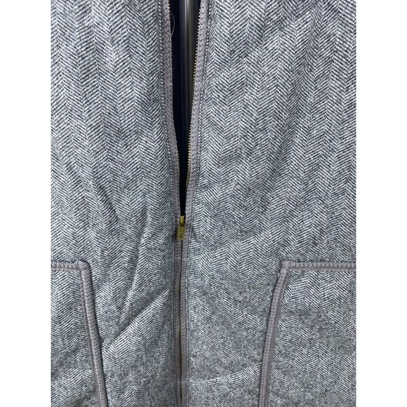 Ampersand Gray Quilted Herringbone Zip Front Puffer Vest Women’s XXXL - Picture 4 of 7